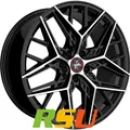 4x Keskin KT25 Pearl black front polish 8.5x20" ET45 LK5 114.3 ML 72.6 Alufel...