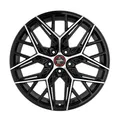 1x KESKIN WHEELS KT25 PEARL black front polished 8.5Jx20 5x114.3 ET45