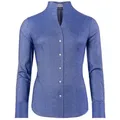 Vincenzo Boretti Klassische Bluse leicht tailliert soft Oxford Kelchkragen blau 40