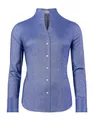 Vincenzo Boretti Bluse, modern-fit/leicht tailliert, Kelchkragen, Soft Oxford - bügelleicht blau 40
