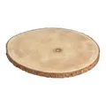 Baumscheibe Zum Basteln Rund mit Rinde Ø 35 cm Paulownia Holzscheibe Naturbelassen Holz Scheibe