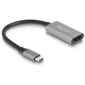 Delock - Ultra High Speed - Videoadapter - 24 pin USB-C männlich zu HDMI weiblich - 15 cm - Grau/Schwarz - unterstützt 8