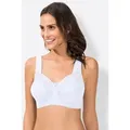 MISS MARY Bügelloser BH Entlastungs-BH ohne Bügel weiß 105