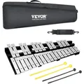 VEVOR Glockenspiel-Xylophon-Set mit 30 Tönen, Schlaginstrument mit Schlägeln, Trommelstöcken und Tragetasche, professionelles Glockenspiel-Xylophon-Schlaginstrumentenset für Schüler und Erwachsene