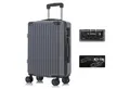 YONSLY Trolley Premium Hartschalen-Reisekoffer Trolley Handgepäck, 4 Rollen, TSA-Schloss, YKK-Reißverschluss, ABS-Hartschale, Aluminium