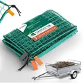CargoVA® Anhängernetz Anhängernetz mit Gummiseil, verstärkt und DEKRA geprüft zur Sicherung, Eckmarkierungen zur schnellen Orientierung