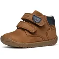 Geox B MACCHIA BOY Lauflernschuh Babyschuh mit Klettverschluss, Größenschablone zum Download braun 19 EU