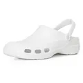 Ladeheid Damen und Herren federleichte EVA Clogs LA-885 Clog weiß 36 EU