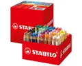 STABILO Buntstift Aquarellbuntstift woody 3 in 1 Box XL 76 Stück/24 Farben + 4 Sp.