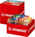 Buntstift, Wasserfarbe & Wachsmalkreide - STABILO woody 3 in 1 - 76er Box mit 4