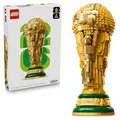 LEGO Editions Sports Offizieller Pokal der FIFA Fußball-Weltmeisterschaft - 3D DIY Modell mit sammelbarer Minifigur - Fußball Geschenk für Jungen & Mädchen ab 12 Jahren und Erwachsene Fans - 43020