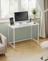 VASAGLE Schreibtisch Computertisch 100 x 50 x 75 cm schmaler Bürotisch weiß