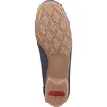 Rieker Damen Slipper Halbschuh Mokassin perforiert Lochmuster 40065, Größe:38 EU, Farbe:Mehrfarbig - Blau - 38