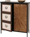 Apothekerkommode MCW-O79, Schrank Highboard Staufächer, Vintage Shabby-Look 94x80x35cm, natur hell