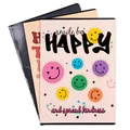 gimboo Schulheft/Format A4 32/32 Blatt Kariert/Mixed 3er Packung - 3 Stück/Packung Motive Sortiert/für Kinder zur Einschulung für Grundschüler/mit Rand/Weiße Karten/Blau Kariert