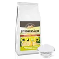 GOLDEN PEANUT Zitronensäure Pulver 1 kg, E-330 reine Citronensäure, Lebensmittelqualität, natürlich reinigen entkalken