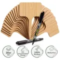 HappySeed 30x Bambus-Pflanzenstecker mit Marker - Umweltfreundliche Schilder für Anzuchttöpfe, Keimlinge und Stecklinge