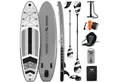 Aukai SUP-Board PRO 320cm, 2in1 Aufblasbares Stand up Paddle Set mit Kajak-Sitz, (Action-Cam-Halterung, Fußschlaufe, Pumpe, Rucksack, AquaBag), Komplettsett - 5 Jahre Garantie
