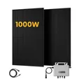 Bifazial Balkonkraftwerk 1000W mit EcoFlow Stream800W Wechselrichter Solaranlage