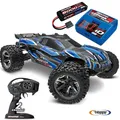 TRAXXAS # Rustler 4x4 VXL blau RTR + 1x 2S 5000 mAh Akku und ID Lader Traxxas