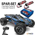TRAXXAS Rustler 4x4 VXL blau + 2x 3S 5000 mAh Akku und doppel Lader Traxxas