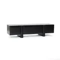 Hometopia Tv-Schrank, Schwarz, Holz, Quadratisch, 160x40x40 cm, Wohnzimmer, Wohnwände, Lowboards, Lowboards stehend