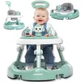 Twinky® Lauflernhilfe in Mintgrün | Lauflernwagen mit Spielset und Zubehör für sicheres und spielerisches Lernen | inkl. Fußmatte und Haltegriff - Grün
