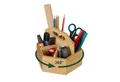 relaxdays Organizer Drehbarer Stiftehalter aus Bambus