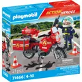 PLAYMOBIL Feuerwehrmotorrad am Unfallort, 71466
