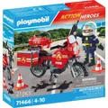 PLAYMOBIL 71466 Feuerwehrmotorrad am Unfallort Spielset Action Heroes
