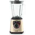 Tefal PerfectMix BL871A31 High Speed Stand Mixer, Auto Programs, Powelix Blade Technology, 2L Thermo-Resistant Glass Jug, Includes Spatula/Masher, ... - Gold