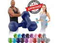 Miweba Sports Gymnastikhanteln 2er-Set NKH100, bodenschonend, 0,5-10 kg, Anti-Rutsch-Oberfläche (Königsblau, 2x 3,0 Kg)