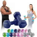 Miweba Sports Neopren Hantelset NKH100 | 𝐏𝐫𝐨𝐟𝐢 Hantel - Hexagon Hanteln Set - Kurzhanteln - Kurzhantel Set - Gymnastikhanteln - Hantel Set - Dumbbell - 0,5-10 Kg (2X 3.0 kg, Königsblau)