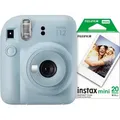 Fujifilm Instax Mini 12 Pastel Blue + Fotopapier (20 Stück)