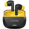 CANYON HEXAGON 7 TWS ANC+ENC Qi-Kopfhörer Schwarz und Gelb