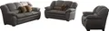 Polstergarnitur COTTA "Casino, Sofa Set, 3-2-1 Sitzer, Wohnzimmer Garnitur", braun (fango), H:88cm T:92cm