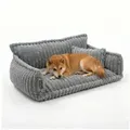 noviclass Hundebett Haustiersofa 'Chaffar' grau 120 cm