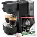 Tchibo Kaffeepadmaschine „CALL ME PAD“ inkl. 36 Tchibo Black & White Pads, Schwa