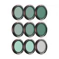 Freewell Magnetfilter für DJI Neo 2, inkl. ND8, ND16, ND32, ND/PL, CPL, UV, Black Glow Mist Filter für Filmsteuerung, Blendreduzierung und lebendige Aufnahmen, 9er-Pack