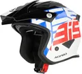 Acerbis Jet Aria Graphic Jethelm, weiß/blau/rot, XL (61/62)