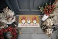 Hanse Home Kokos Fußmatte Weihnachten - rutschfeste Schmutzfangmatte Natur für Innen, Fußabtreter Gnomes Merry Christmas Kokosfaser Kokosmatte für Eingangsbereich & überdachten Außenbereich - 40x70cm