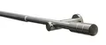 Gardinia Gardinenstangen-Set Kreta, Komplettstilgarnitur inkl. Befestigungsmaterial, Vorhangstange ausziehbar, 120-210 cm, Metall, Edelstahl-Optik
