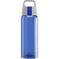 Sigg Total Color Blue Trinkflasche (0.6 L), schadstofffreie und auslaufsichere, leichte und bruchfeste Trinkflasche aus Tritan