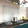 Fliesenspiegel  70x50CM 6mm ESG Glasplatte Küchenrückwand Spritzschutz 🍳
