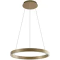 Lucande LED Smart Home Pendelleuchte Yonam 10020406 Dimmbar mit Leselampe Modern in Gold Messing aus Aluminium 1-flammig Wohnzimmerleuchte