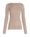 HUNKEMÖLLER Super Soft Shirt aus Kaschmir-Mix mit U-Boot-Ausschnitt - String - L