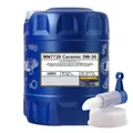20 Liter MANNOL 7720 CERAMIC 5W-30 Motoröl  VW BMW LL-04 Mercedes 229.52 + Hahn