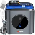 LOVPET® Katzenbrunnen Trinkbrunnen für Katzen 3,5L Wassertank & 3x Filter Automatischer Wasserspender Katzentrinkbrunnen mit Bewegungssensor Wasserbrunnen Doppel-Filtersystem Aktivkohle & Filtersteine