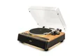 House of Marley EM-JT401-SB Soul Rebel mit integrierten Stereo-Lautsprechern Turntable Plattenspieler (Riemenantrieb, Bluetooth®, 2 × 10 W Lautsprecher, Audio-Technica AT3600L Tonabnehmer)