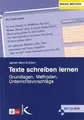 Texte schreiben lernen: Grundlagen, Methoden, Unterricht... | Buch | Zustand gut